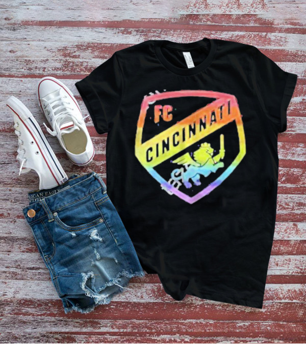 FC Cincinnati Rainbow Pride Shield T-Shirt