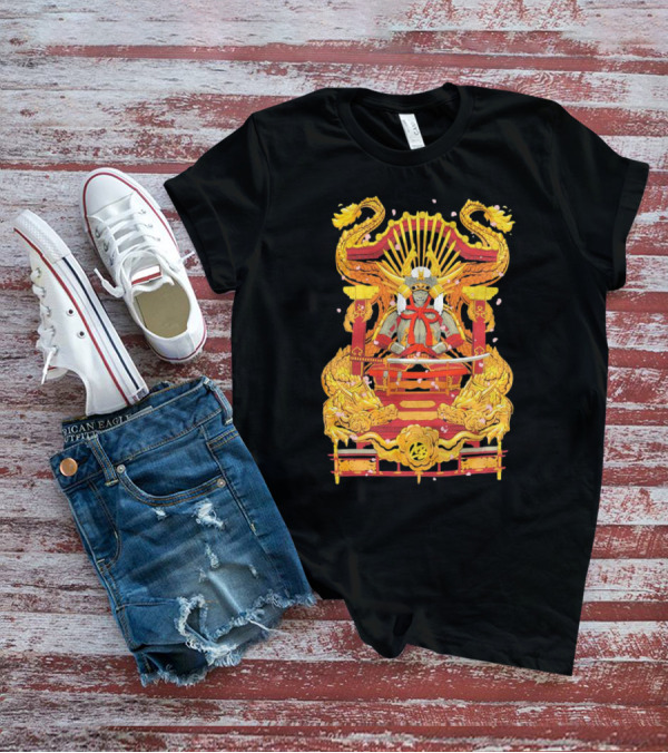 Howard Estate Samurai Throne With Golden Dragons T-Shirt
