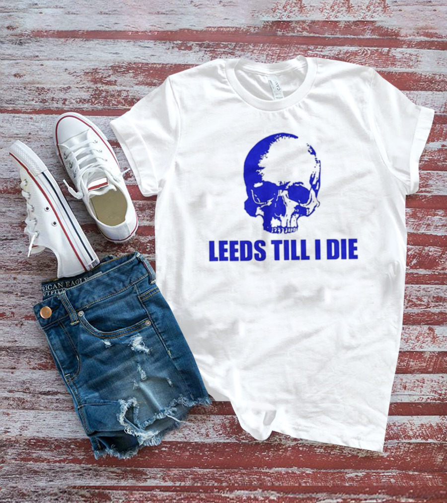 Punk Football Shop Leeds Till I Die Skull T-Shirt