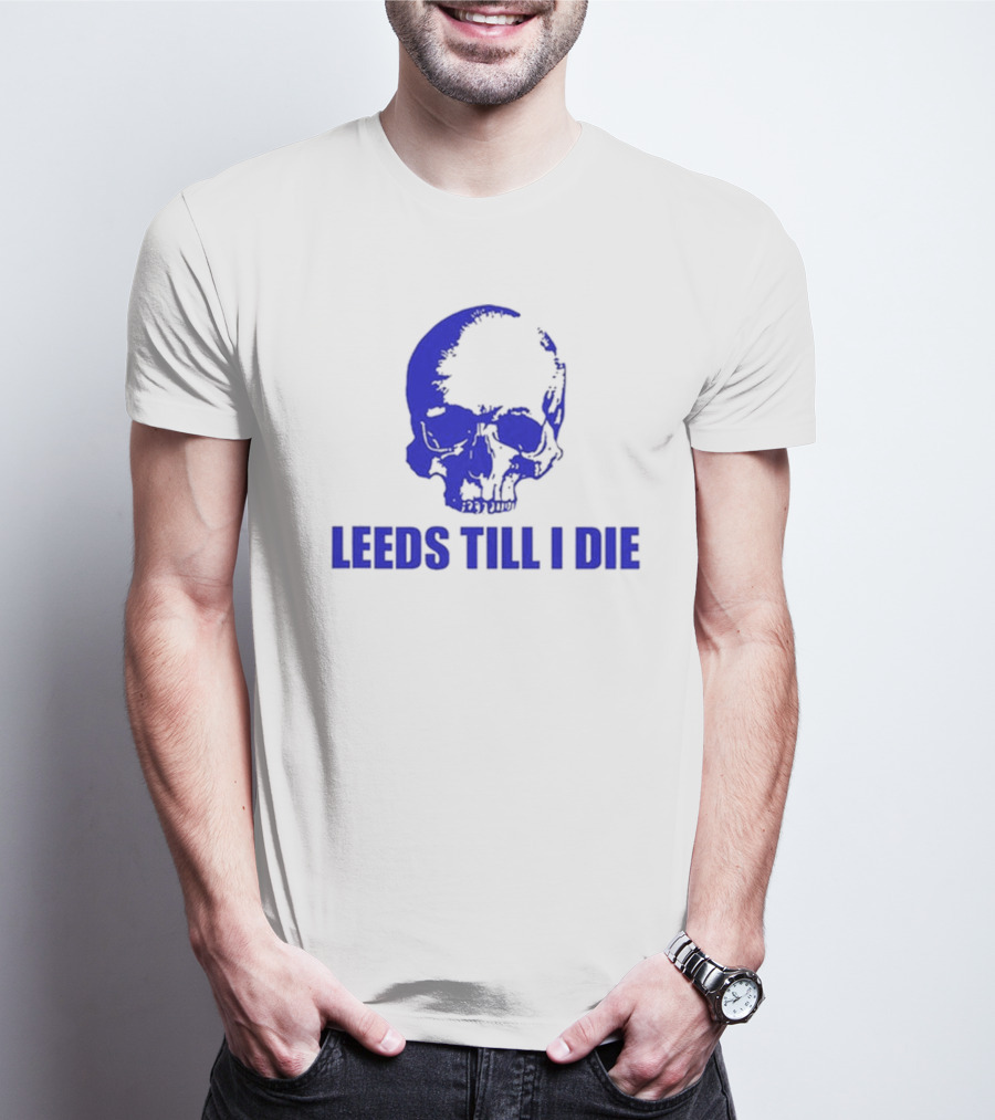 Punk Football Shop Leeds Till I Die Skull T-Shirt