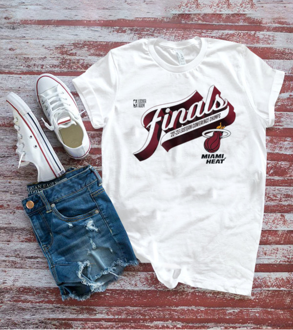 Miami Heat '22-'23 Eastern Conference Champs Finals Locker Room T-Shirt