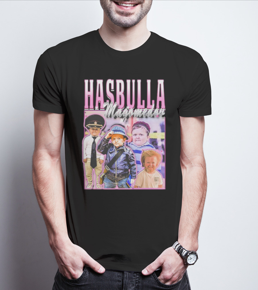 Hasbulla Magomedov Collage With Friday Beers T-Shirt