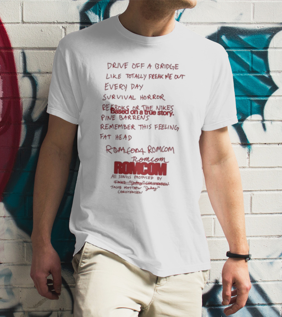 Jakey Romcom Drive Off A Bridge Like Totally Freak Me Out Survival Horror T-Shirt