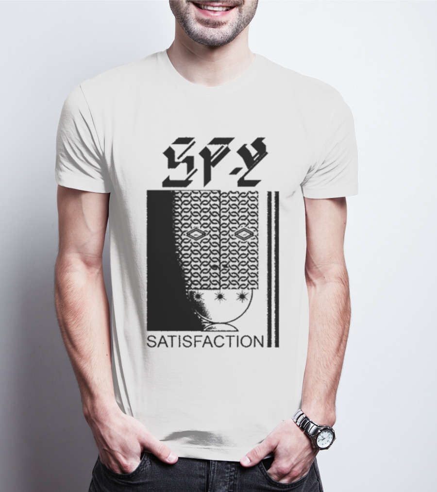 Spy Satisfaction Patterned Mask T-Shirt