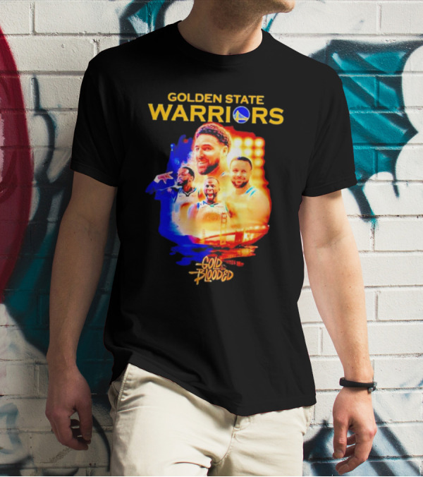 Golden State Warriors Gold Blooded Stephen Curry Klay Thompson Draymond Green T-Shirt