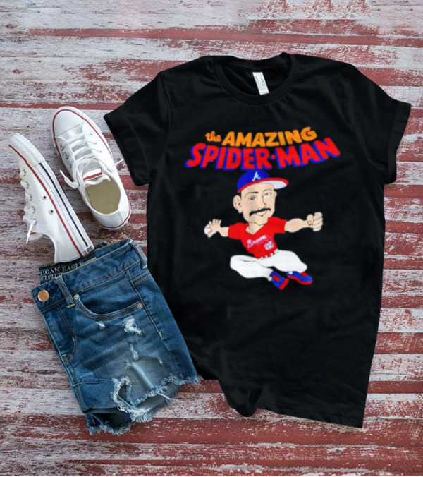 Spencer Strider Atlanta Braves The Amazing Spider-Man Baseball Fusion T-Shirt