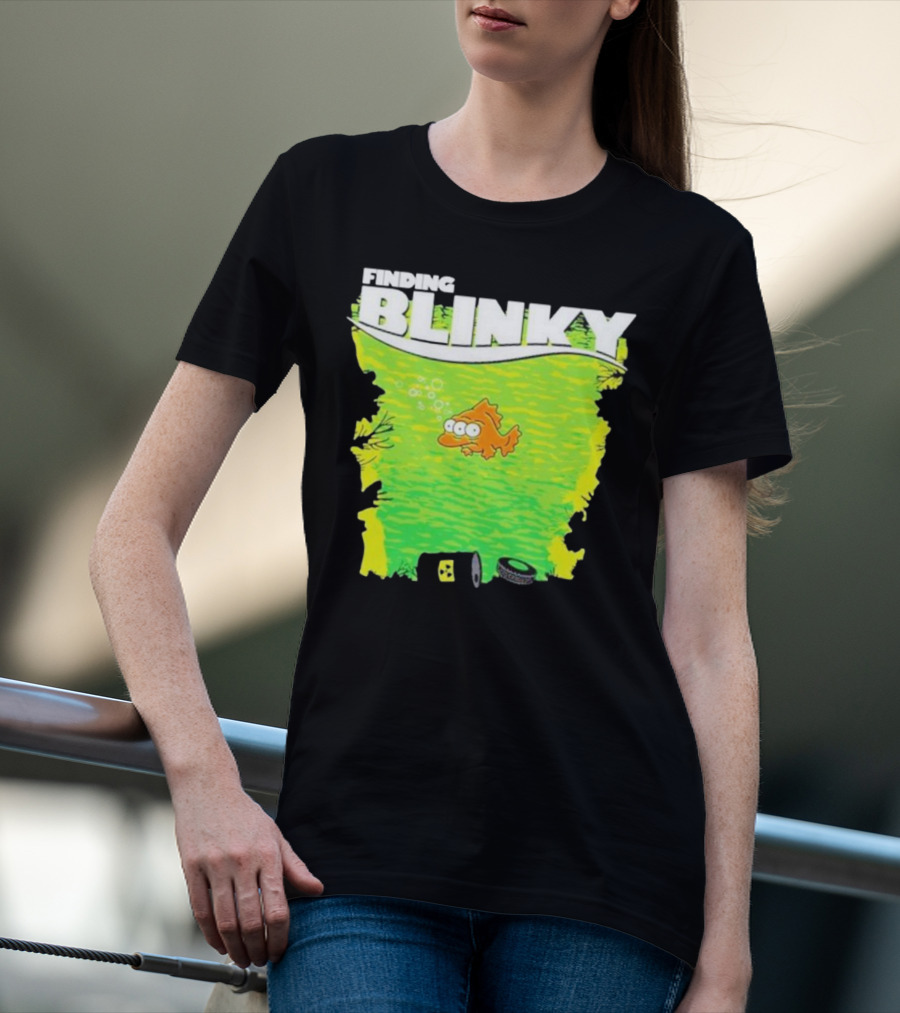Finding Blinky Three-Eyed Fish Dump Reference T-Shirt