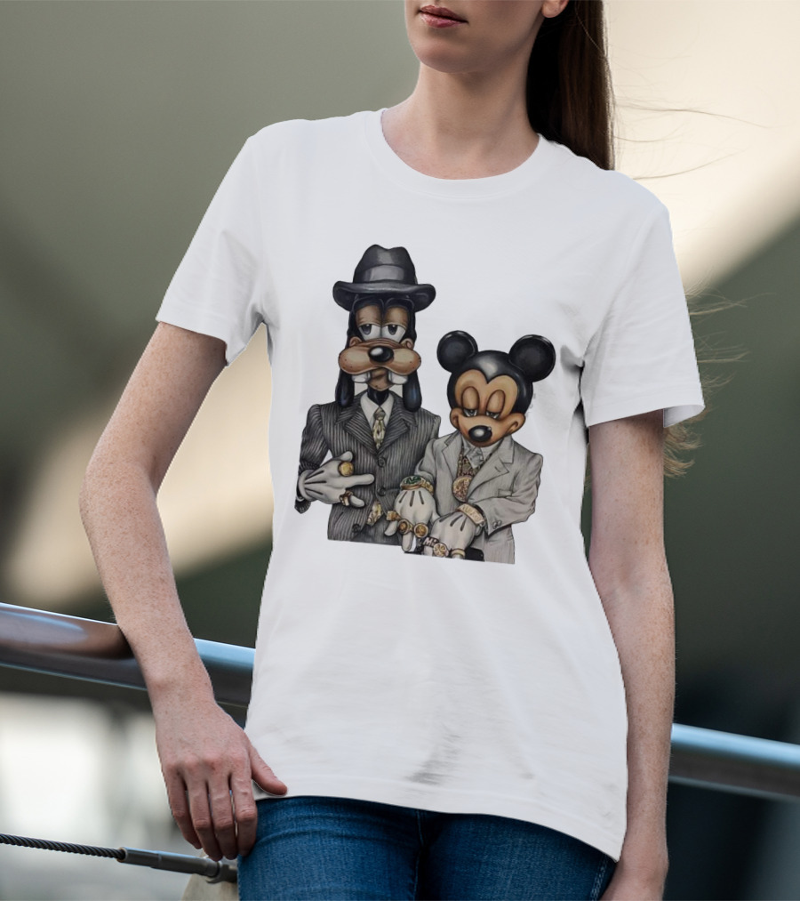 90s Hip Hop Dancehall Soca Junkie Mickey Mouse Goofy Fashion T-Shirt