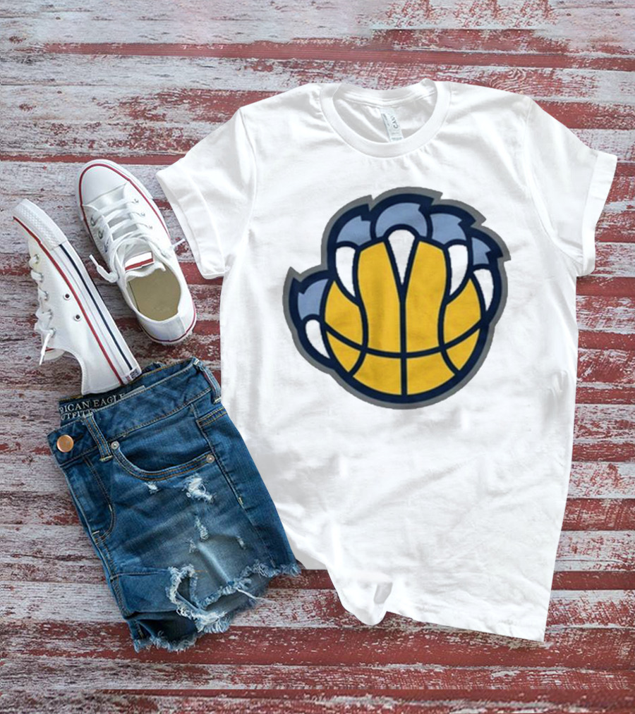 Memphis Grizzlies Claw Basketball T-Shirt