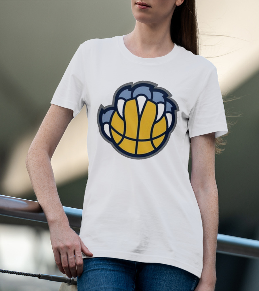 Memphis Grizzlies Claw Basketball T-Shirt