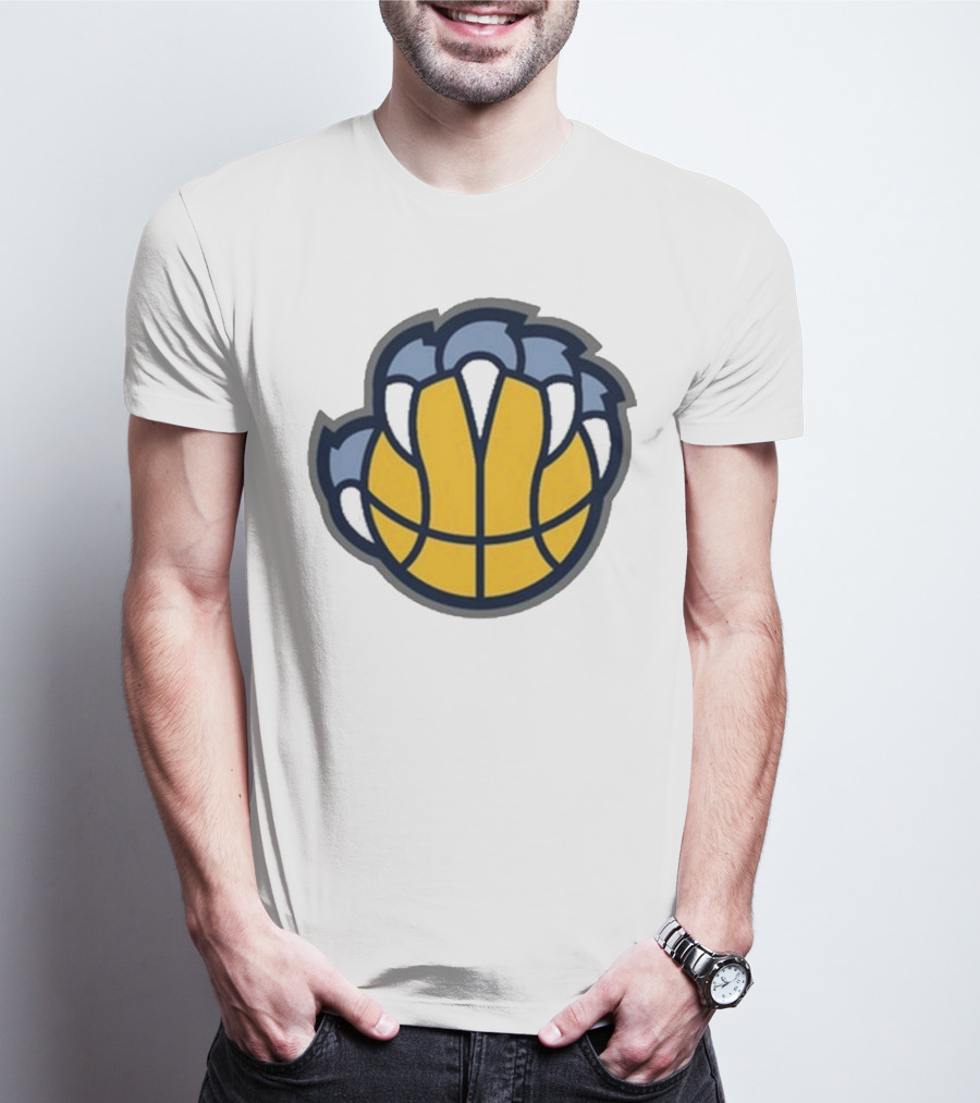 Memphis Grizzlies Claw Basketball T-Shirt