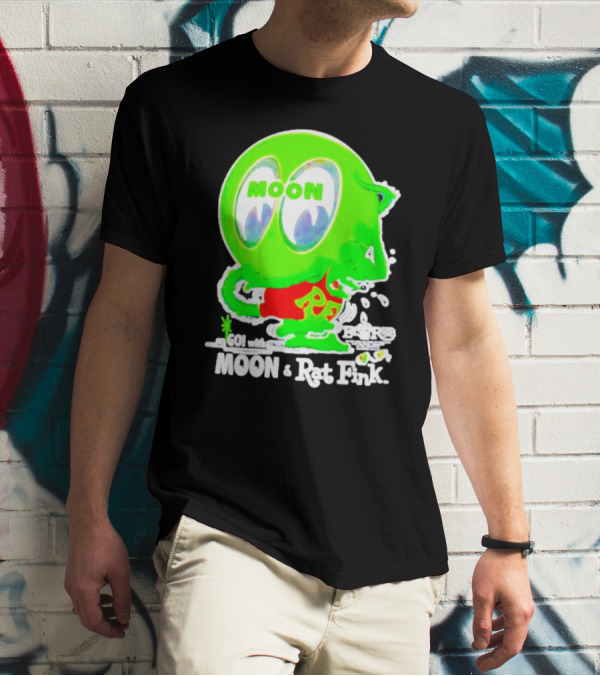 GO With MOON And Rat Fink Eyes Bug Eyed Monster T-Shirt