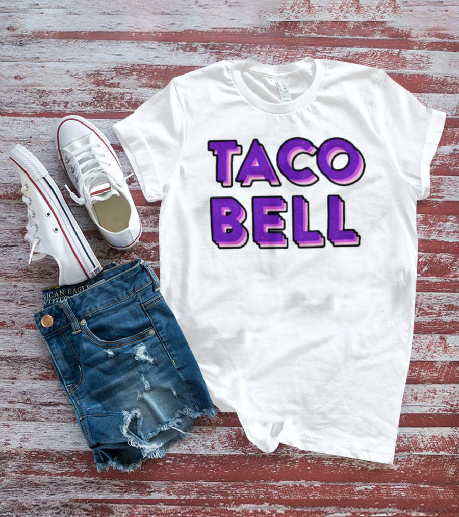 Taco Bell Distress Text T-Shirt