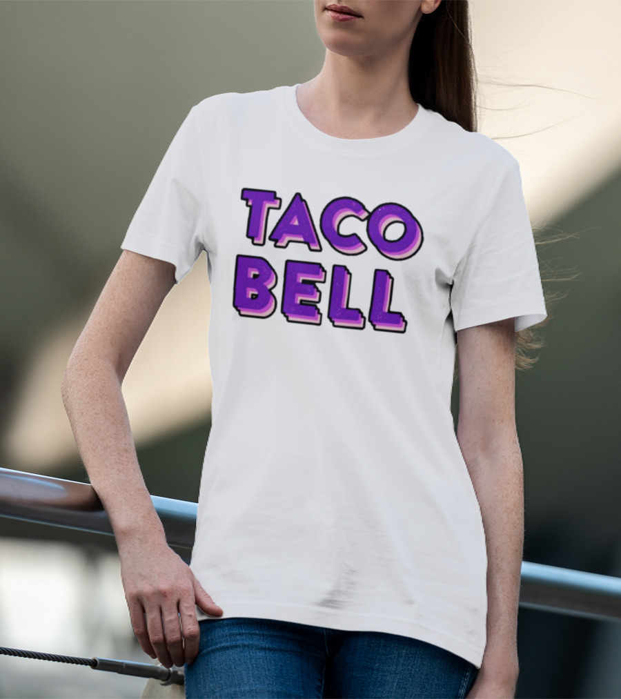 Taco Bell Distress Text T-Shirt