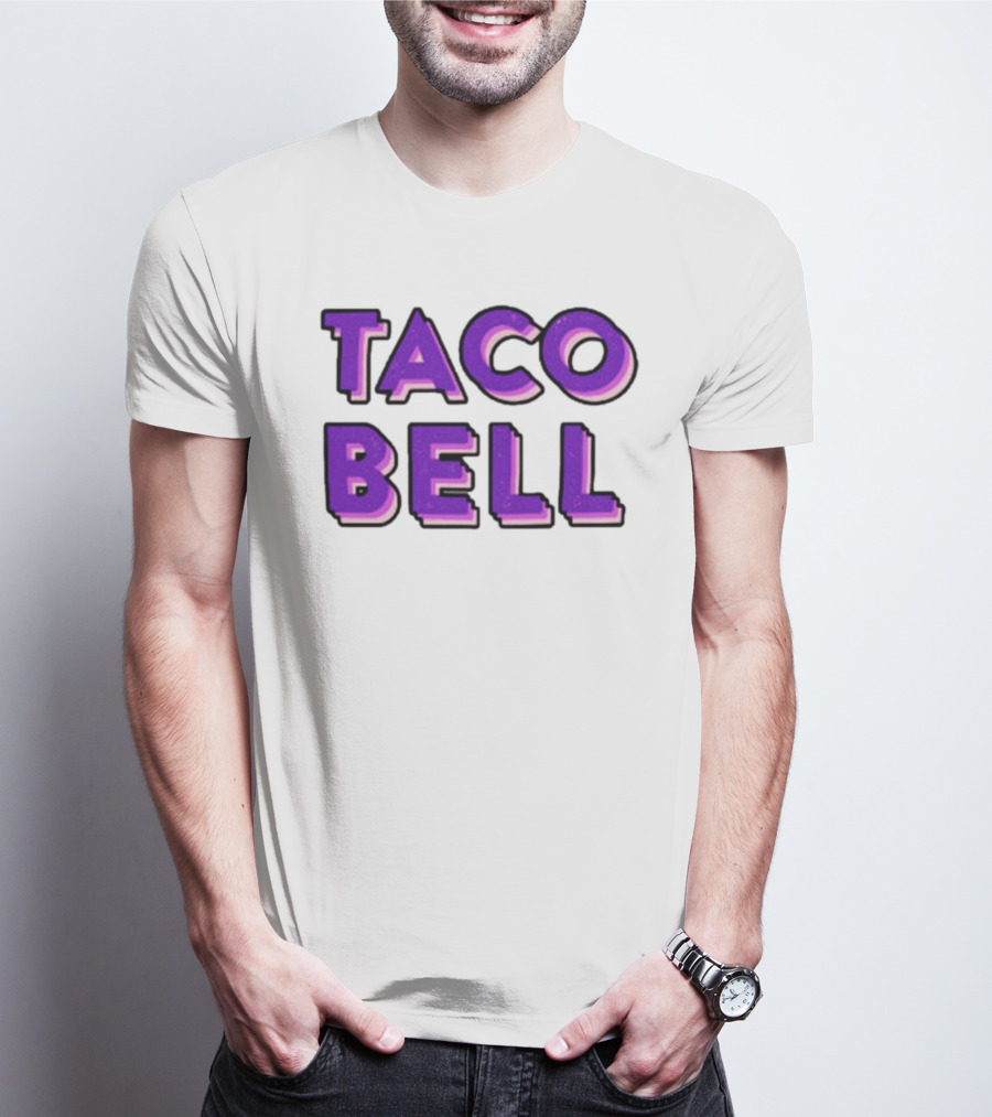 Taco Bell Distress Text T-Shirt