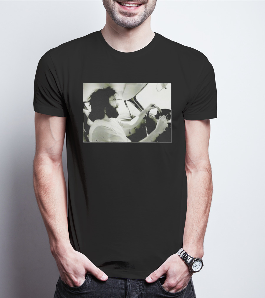 Jerry Garcia Driving Car Grand Prix Racecourse Watkins Glen T-Shirt