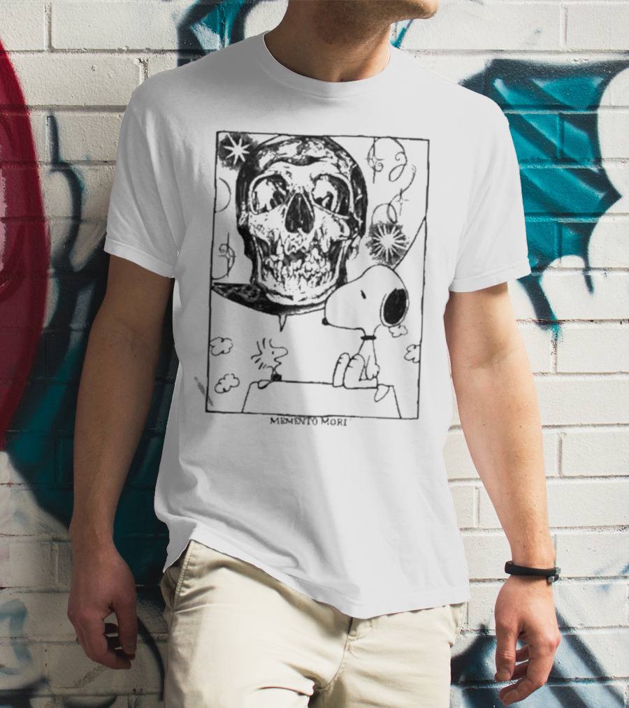 Memento Mori Snoopy Skull Art By Bbydeb T-Shirt