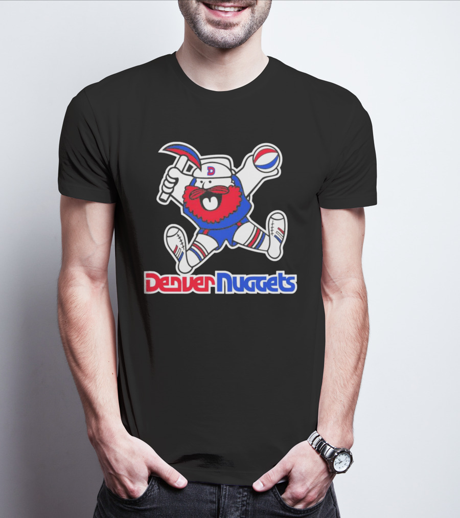 Denver Nuggets Classics Miner Mascot Throwback T-Shirt