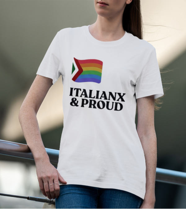 Italianx And Proud Rainbow Flag Pride T-Shirt