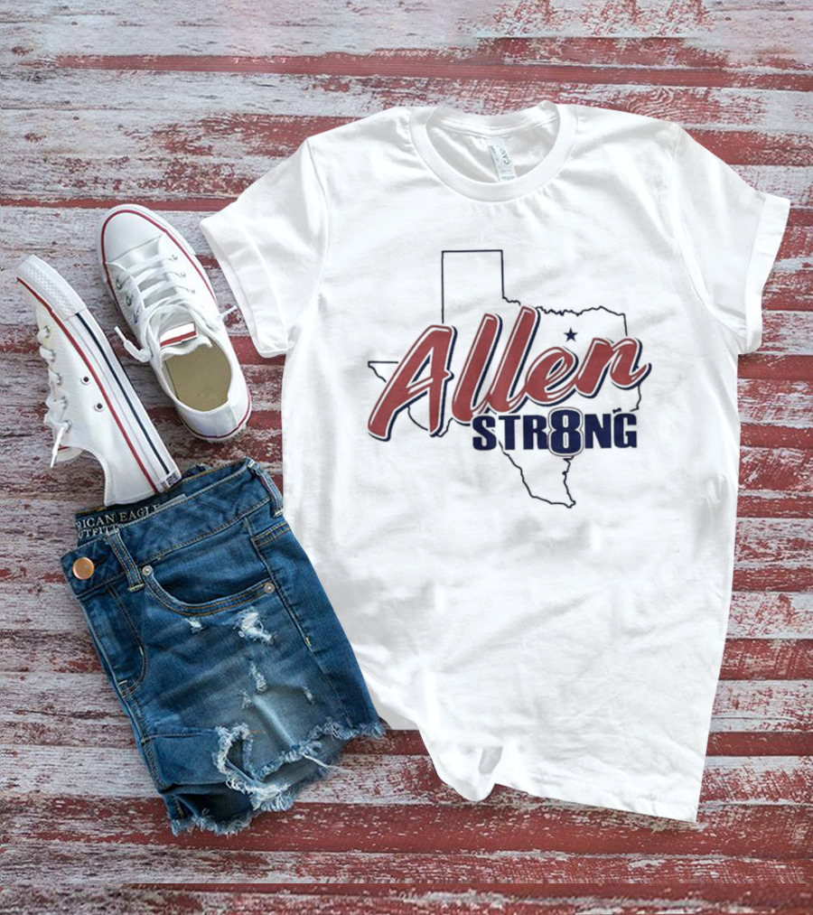 Allen Str8ng Texas Map T-Shirt