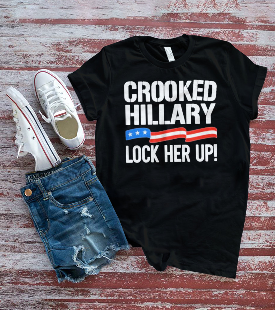 Crooked Hillary Lock Her Up T-Shirt