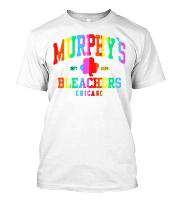 Murphy's Bleachers Chicago Est 1980 Rainbow Pride Shamrock T-Shirt