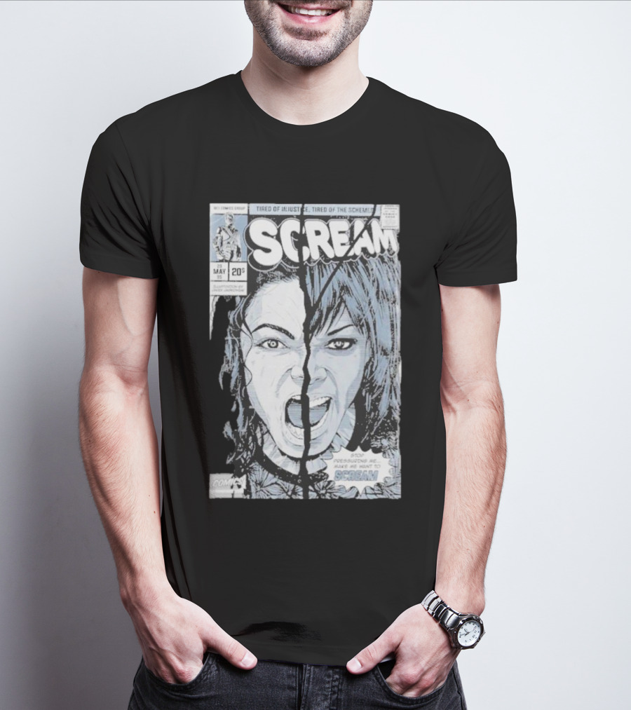 Mj History Scream Tired Of Injustice Tired Of The Schemes Comic May 20 Scream T-Shirt