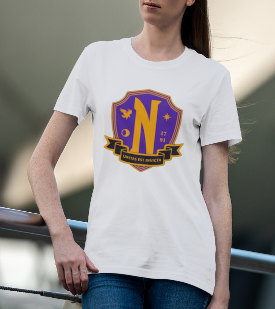 Nevermore Academy Unitas Est Invicta 1791 Crest T-Shirt