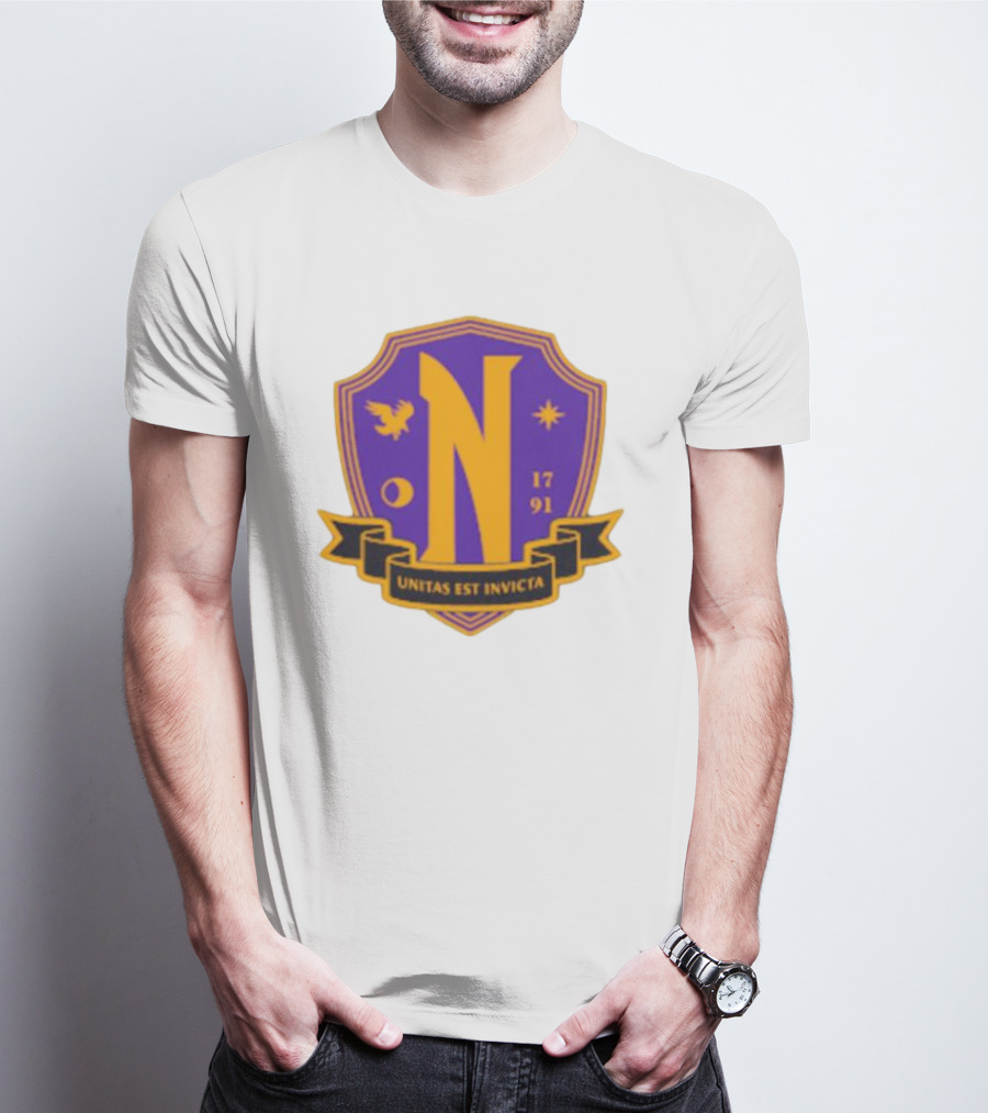 Nevermore Academy Unitas Est Invicta 1791 Crest T-Shirt