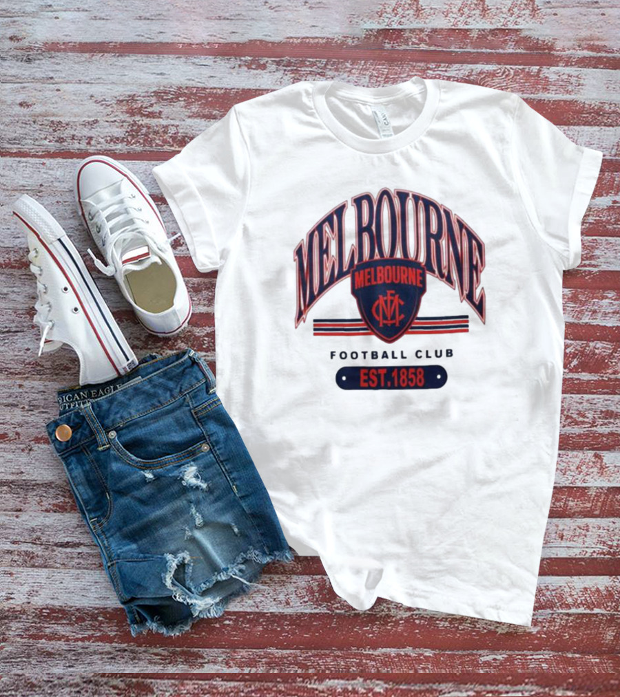 Melbourne Demons Football Club MFC Est 1858 T-Shirt
