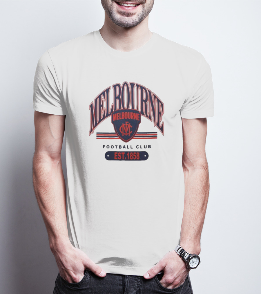 Melbourne Demons Football Club MFC Est 1858 T-Shirt