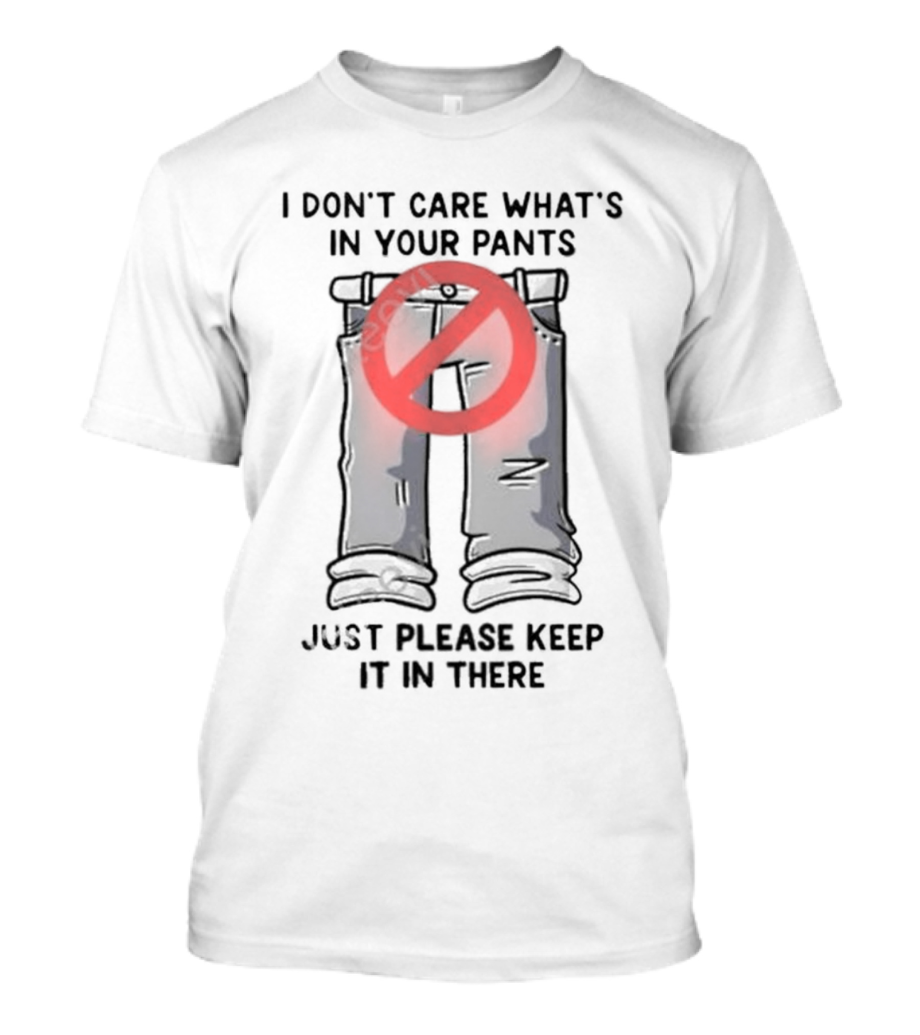 I Don’t Care What’s In Your Pants Just Please Keep It In There With No T-Shirt