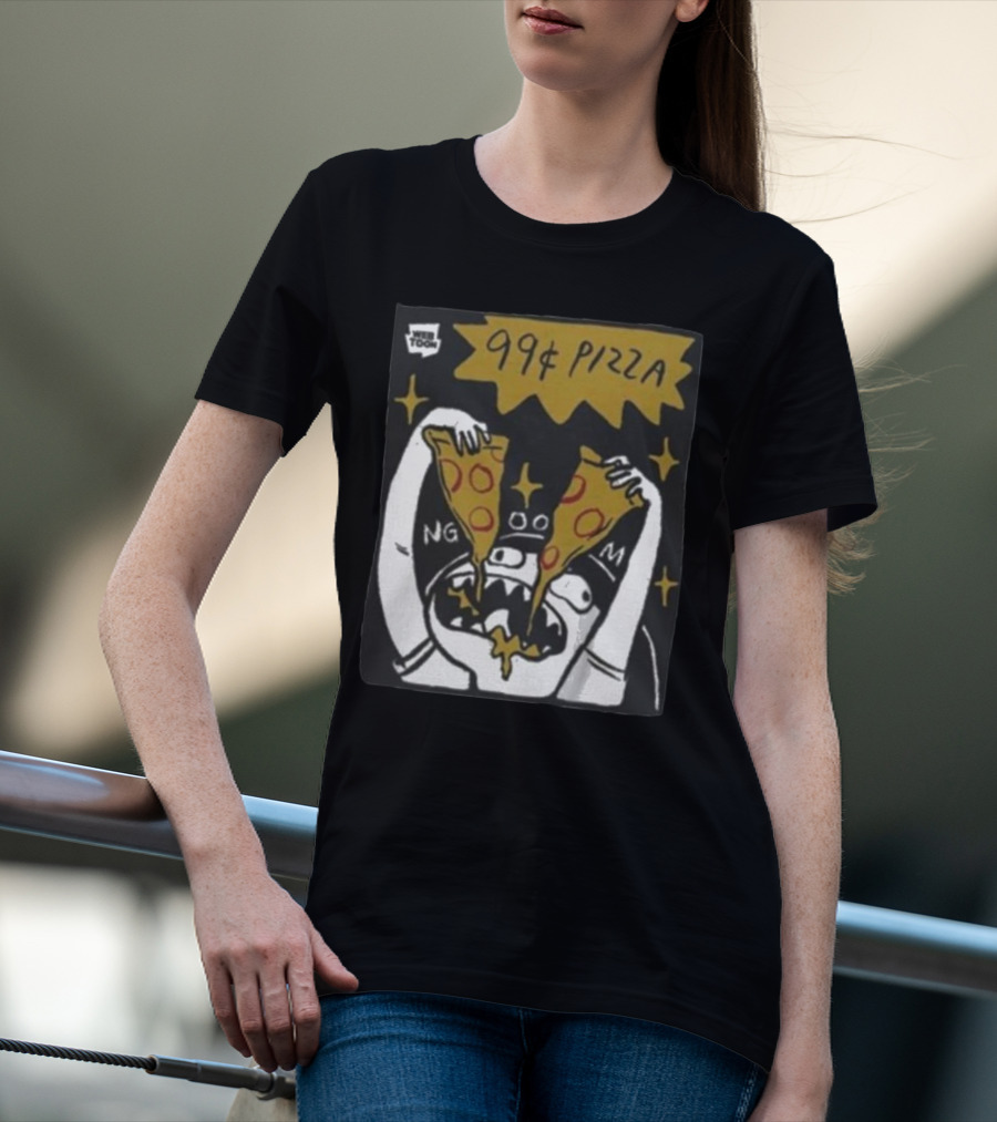 My Giant Nerd Boyfriend Wee Toon 99¢ Pizza T-Shirt