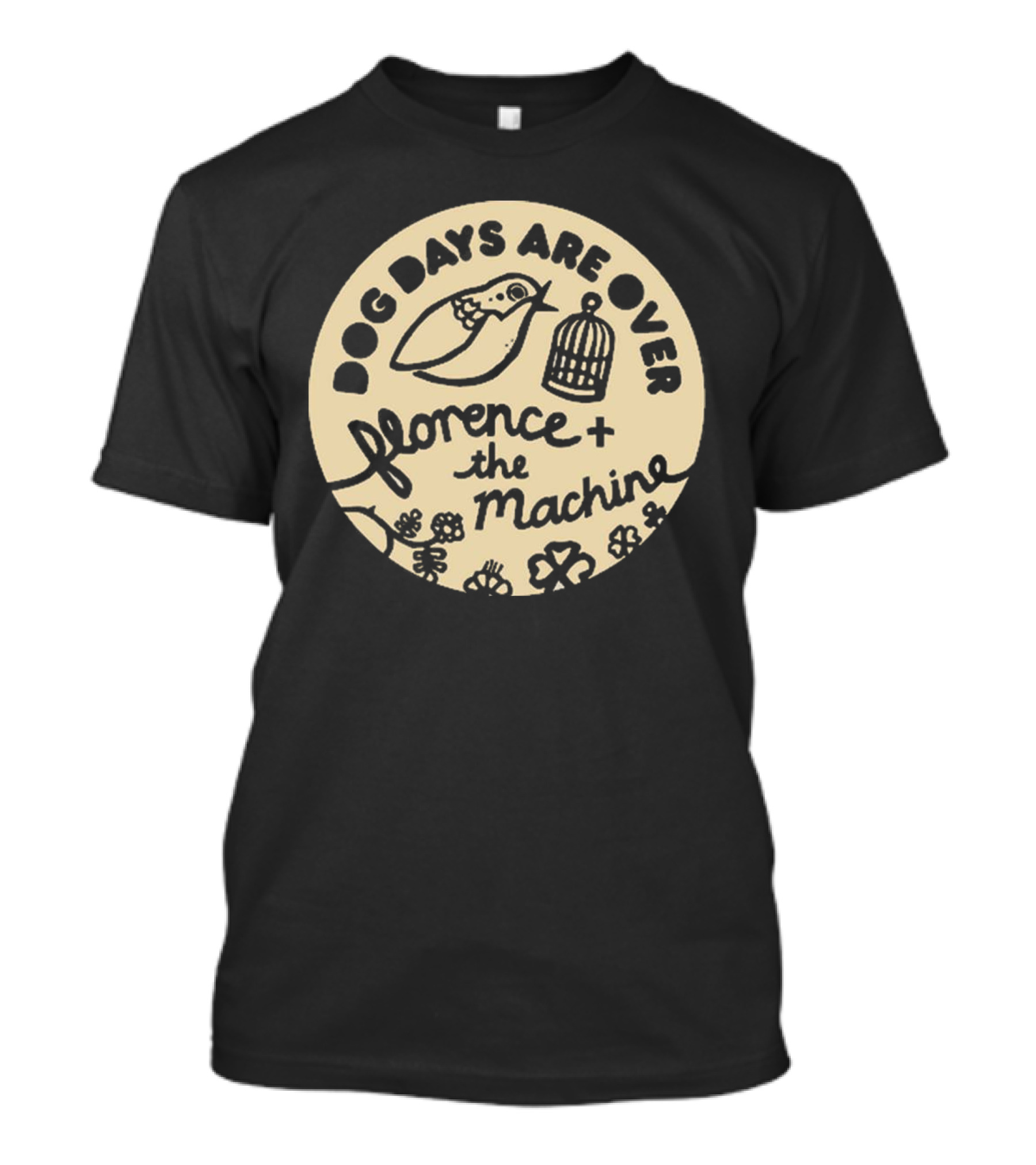 Dog Days Are Over Florence + The Machine Bird And Cage T-Shirt