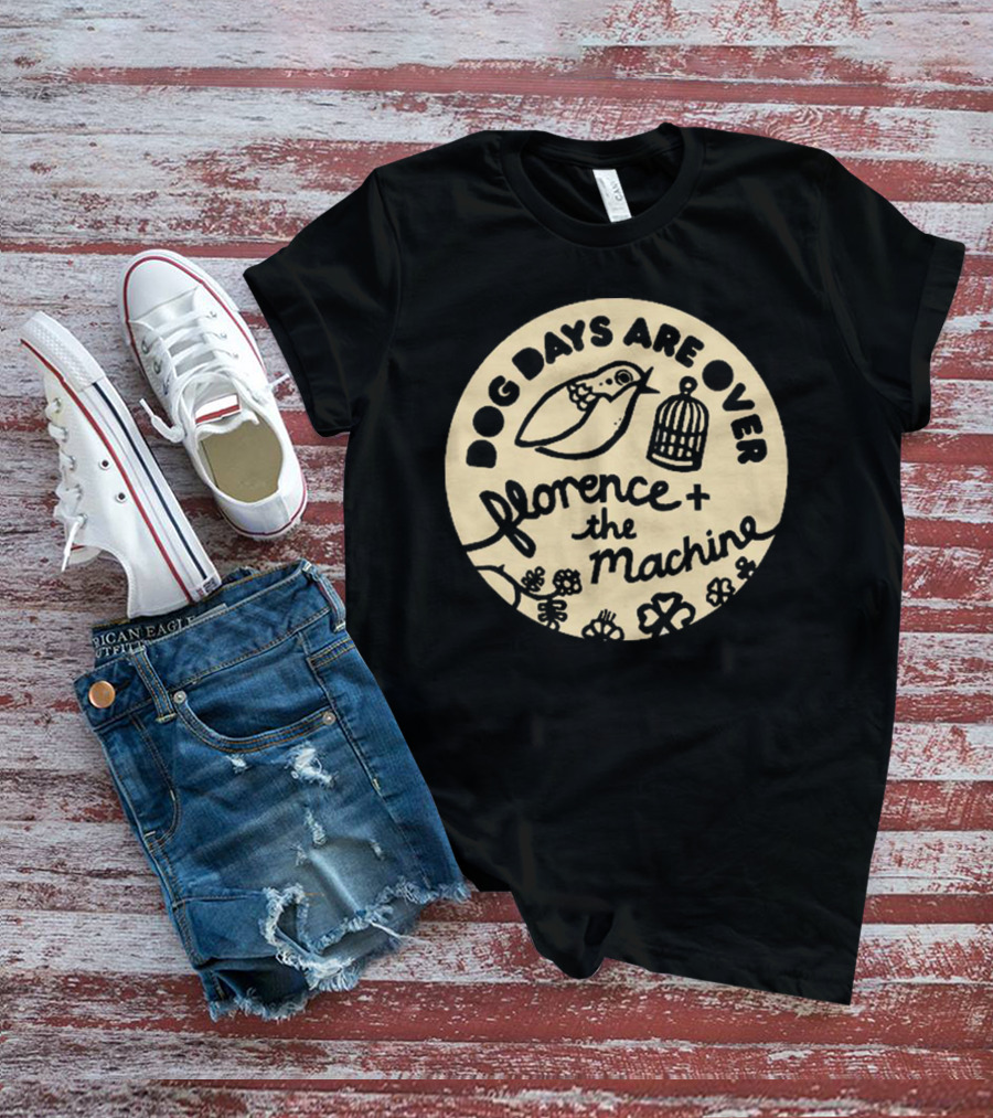 Dog Days Are Over Florence + The Machine Bird And Cage T-Shirt