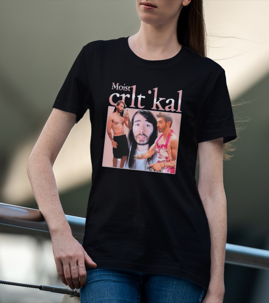 Moistcr1tikal Connor Amari Editable Screenshot Long Hair Apron Mirror Selfie T-Shirt