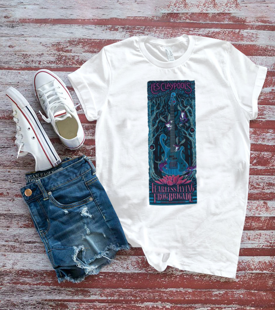 Les Claypool's Fearless Flying Frog Brigade New Orleans Guitar Forest T-Shirt