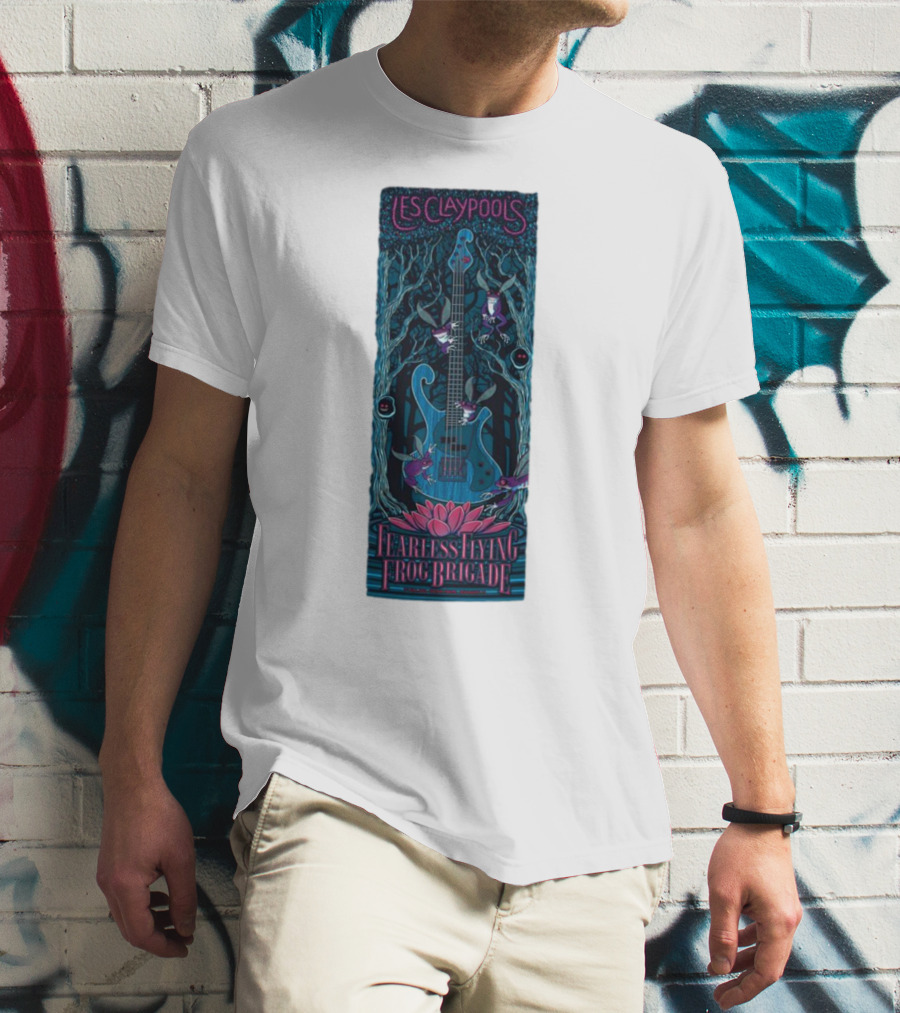 Les Claypool's Fearless Flying Frog Brigade New Orleans Guitar Forest T-Shirt