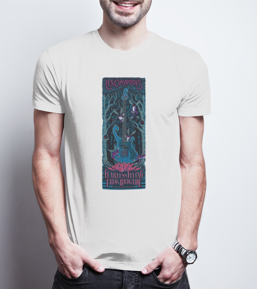 Les Claypool's Fearless Flying Frog Brigade New Orleans Guitar Forest T-Shirt