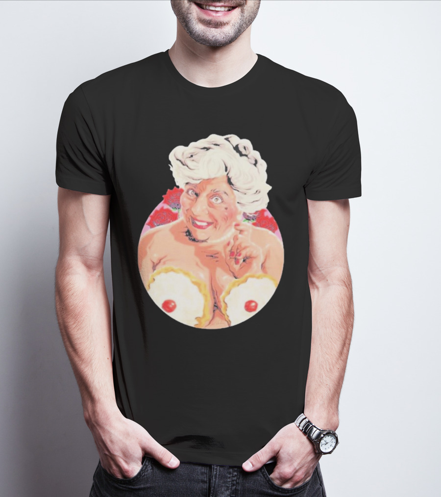 Miriam Saucy Grandma With Cake Pops And Roses T-Shirt