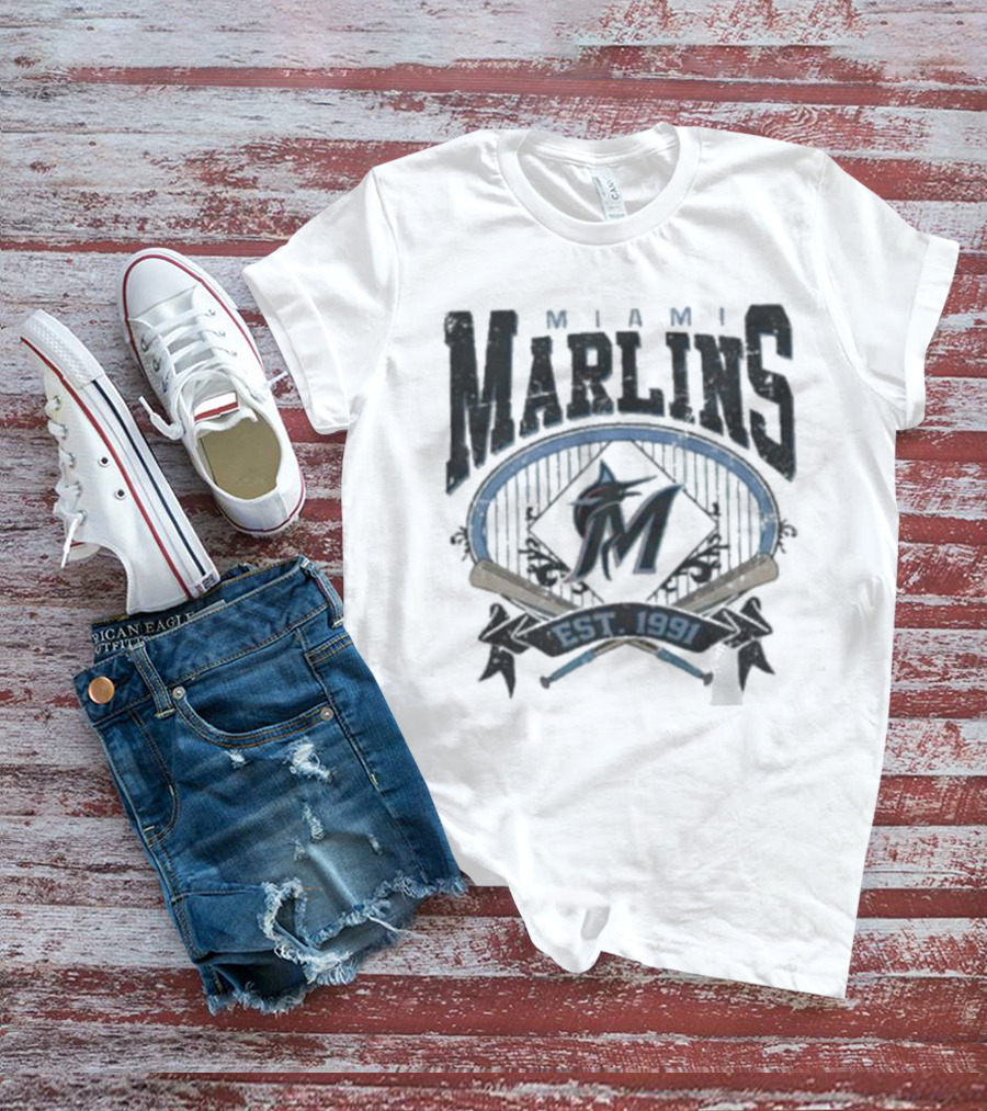 Miami Marlins MLB Baseball Game Day Est. 1993 T-Shirt
