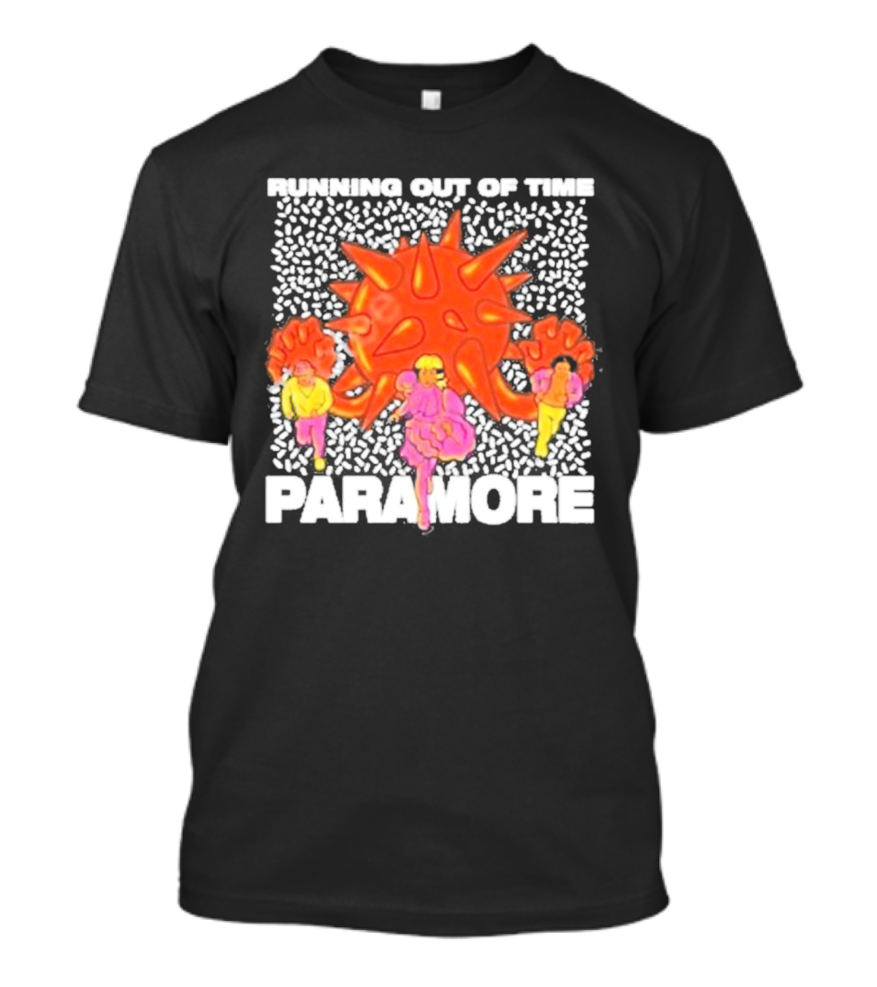 RUNNING OUT OF TIME PARAMORE VIVID FIGURES AND SPIKED ORB T-Shirt