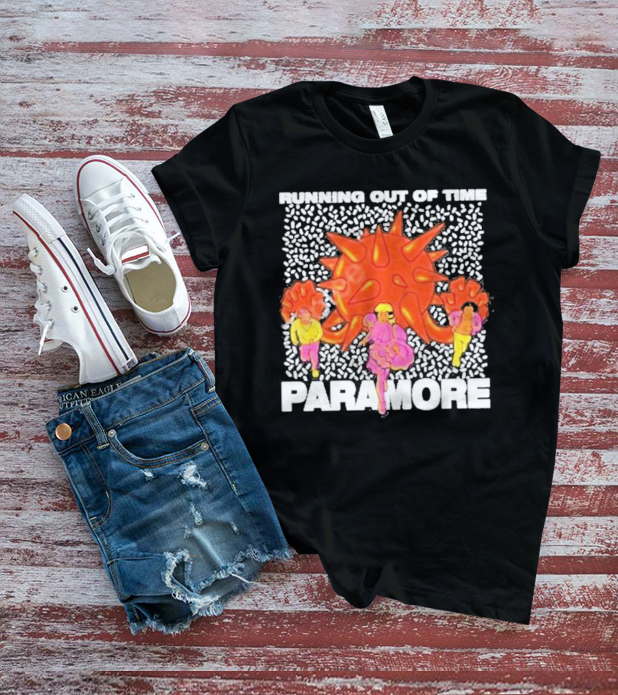 RUNNING OUT OF TIME PARAMORE VIVID FIGURES AND SPIKED ORB T-Shirt