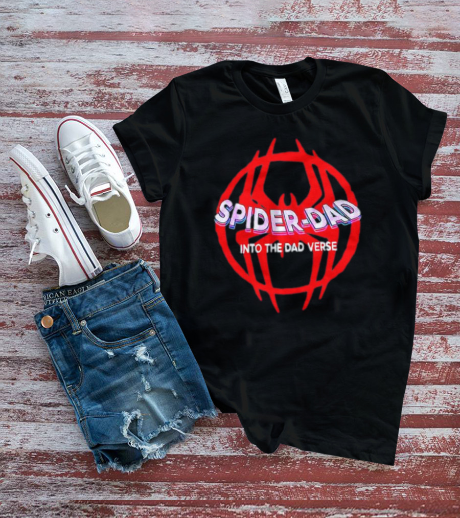 Spider Dad Into The Dadverse Red Spider T-Shirt