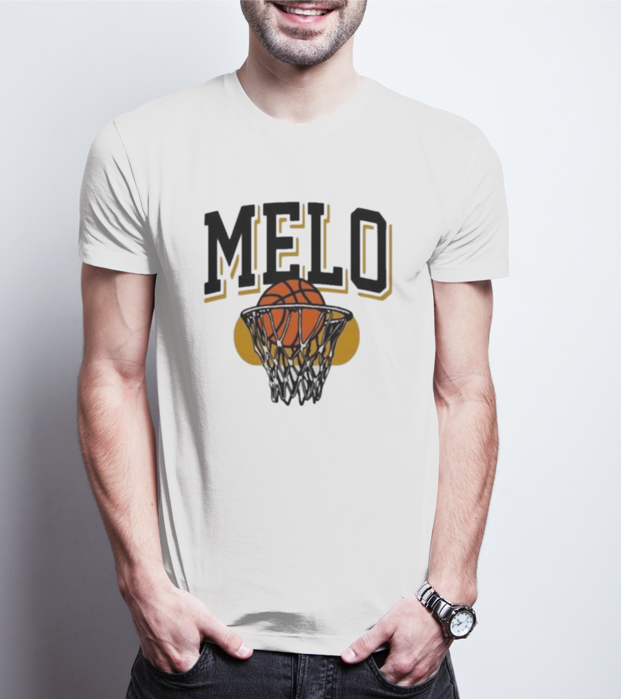 Melo Los Angeles Basketball Hoop Net Iconic T-Shirt