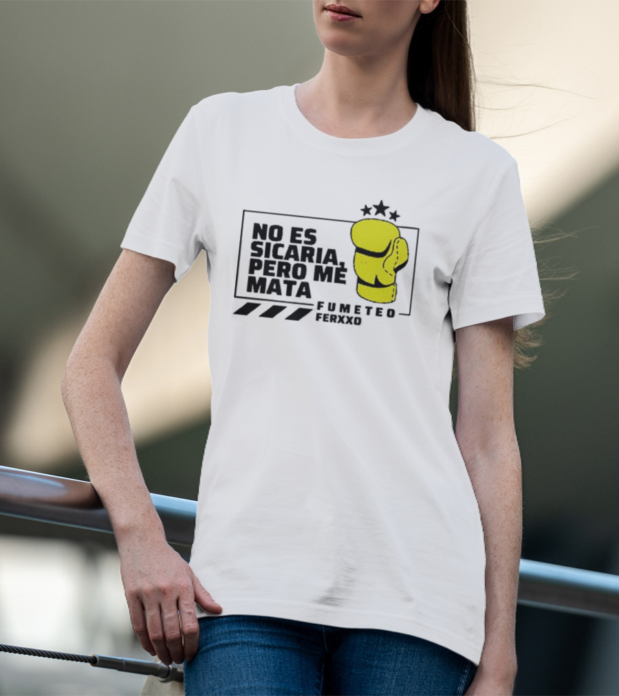 Fumeteo Ferxxo No Es Sicaria Pero Me Mata Boxing Glove Stars T-Shirt