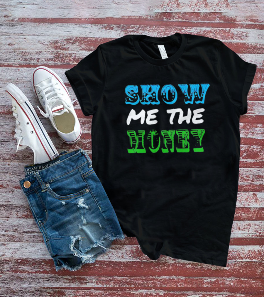 Jerry Maguire Show Me The Money Iconic Quote Text T-Shirt
