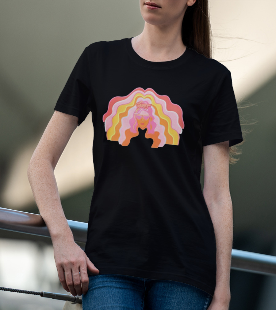 Queen Radio Flow Retro Psychedelic Vibes T-Shirt