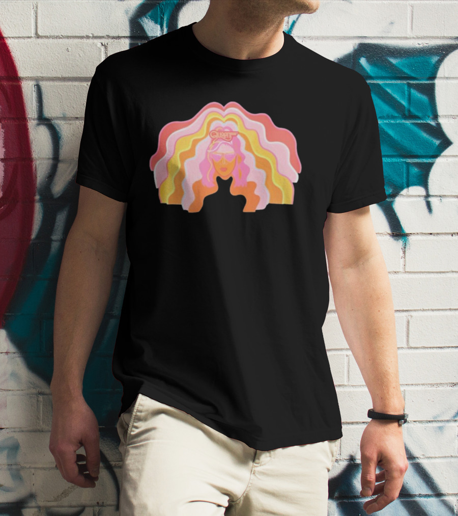 Queen Radio Flow Retro Psychedelic Vibes T-Shirt