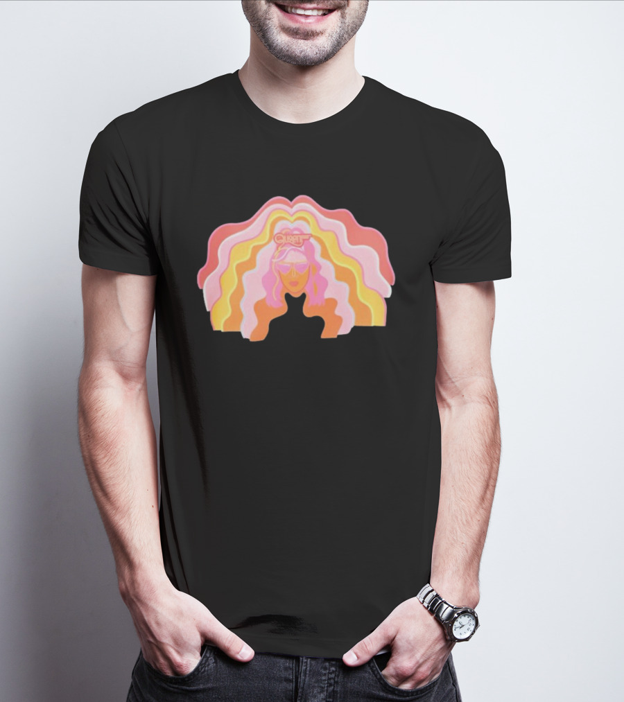Queen Radio Flow Retro Psychedelic Vibes T-Shirt
